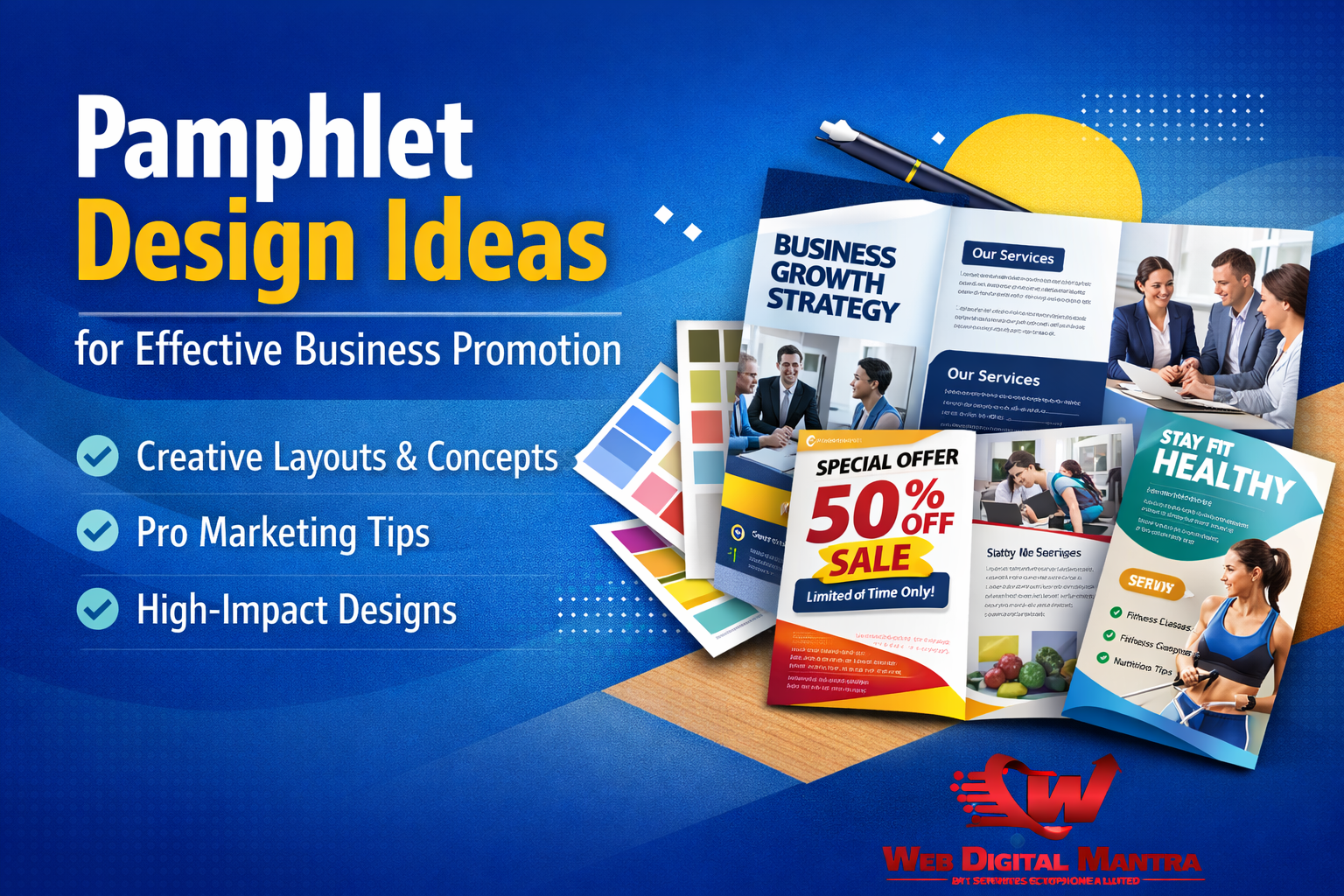 Pamphlet Design Ideas for Effective Business Promotion | Web Digital Mantra
